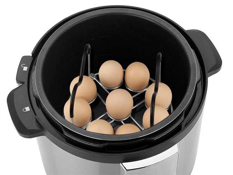 Sugaroom Egg Steamer Rack Trivet with Heat Resistant Handles for Instant Pot Accessories 5,6,8 Quart & Pressure Cooker, Stainless Steel - Image 5